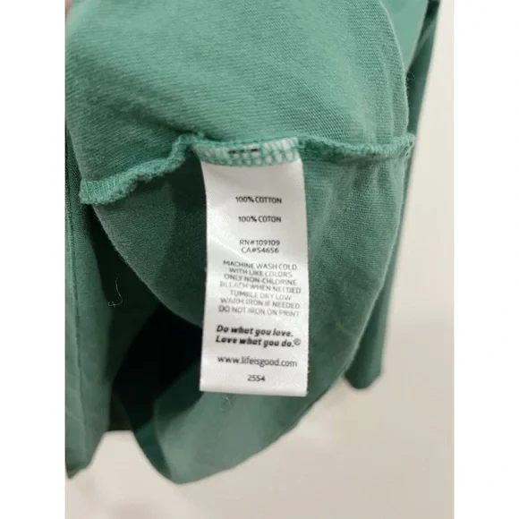 Life is Good Long Sleeve Crusher Vee"Chillin' with my Gnomies" Shirt - Picture 6 of 7